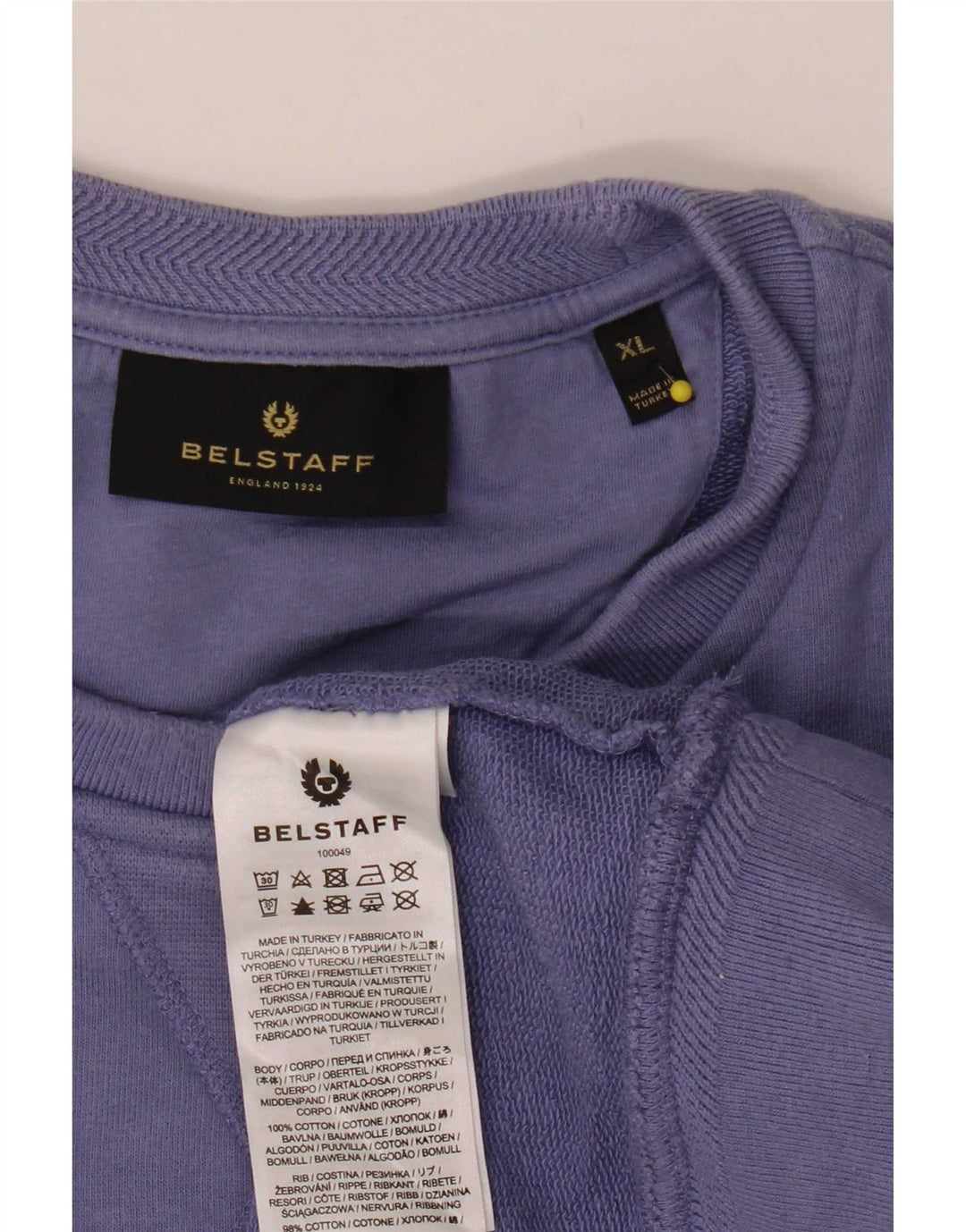 Belstaff Hombre Sudadera Jumper XL Púrpura Algodón