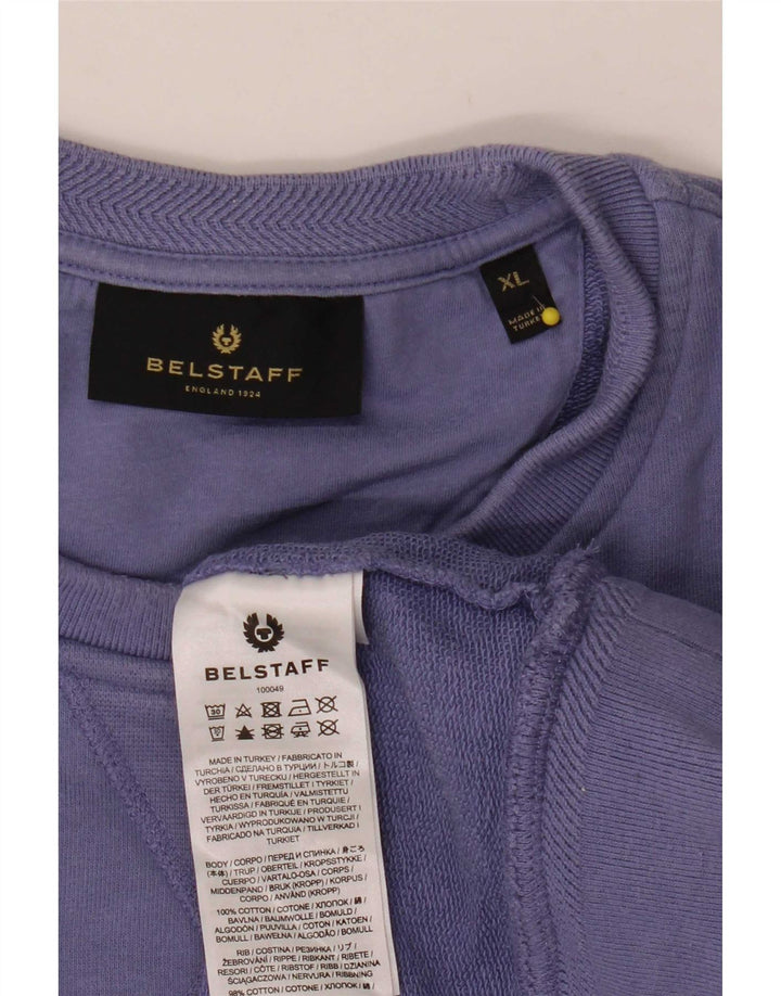 Belstaff Hombre Sudadera Jumper XL Púrpura Algodón