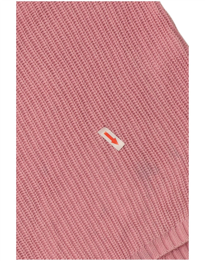 Marks & Spencer Suéter tipo jersey de gran tamaño con cuello barco para mujer UK 10 Small Pink