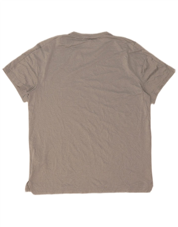 Camiseta Nike Dri Fit para hombre Top poliéster gris grande
