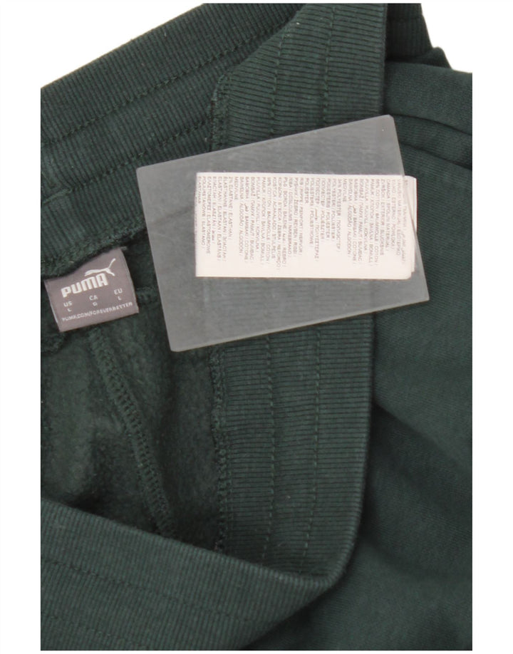 PUMA Pantalones de chándal para mujer Joggers UK 46 Large Green Cotton