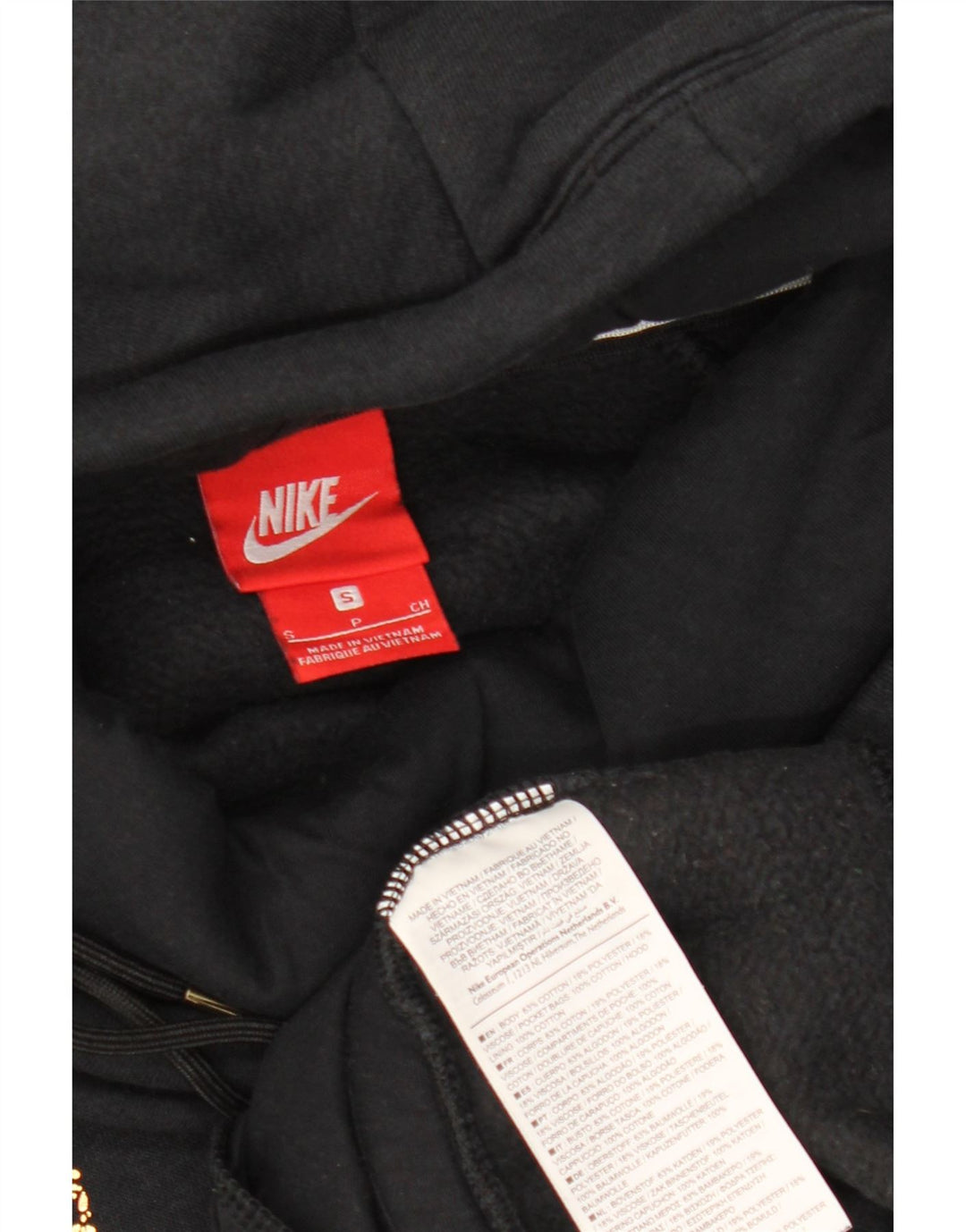 NIKE - Sudadera con capucha para mujer, talla grande, color negro, algodón