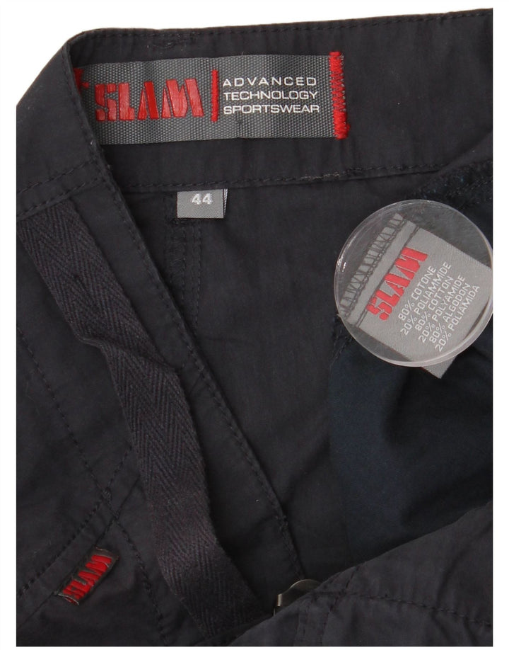 Pantalones cargo rectos para mujer Slam IT 44 Medium W32 L35 Algodón azul marino