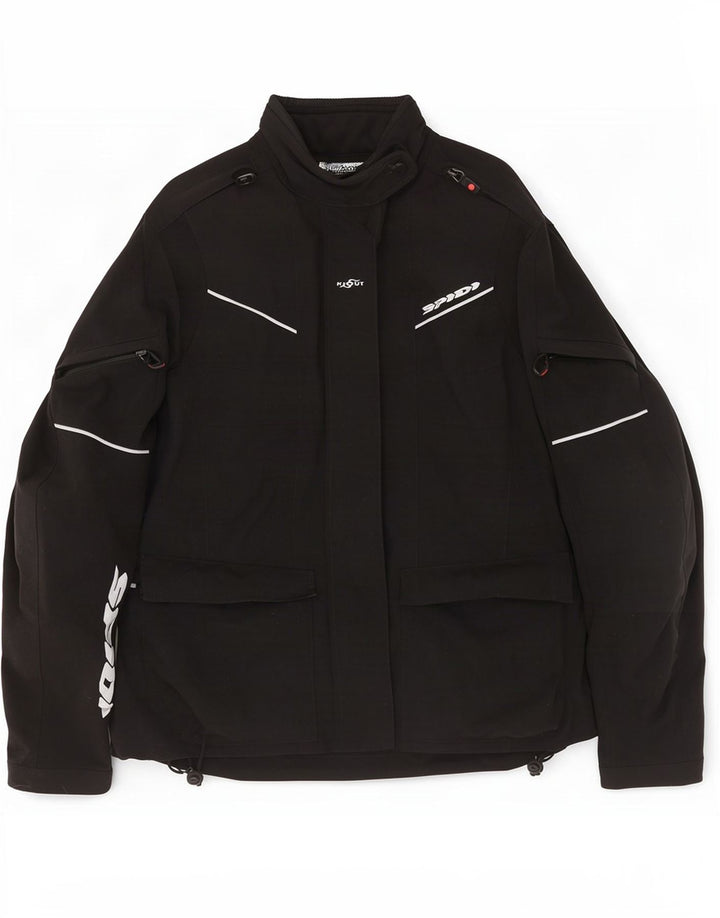 Spidi - Chaqueta de motociclista para mujer, talla XL, poliamida negra