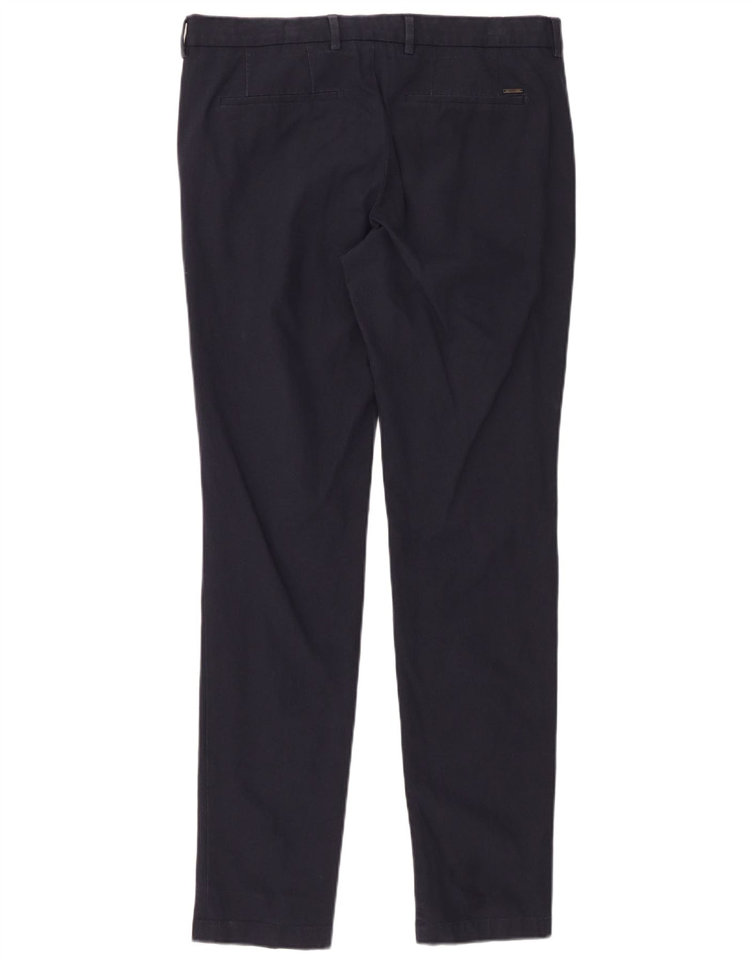 HUGO BOSS Pantalón chino ajustado de viaje para hombre IT 48 Medium W34 L32 Azul marino