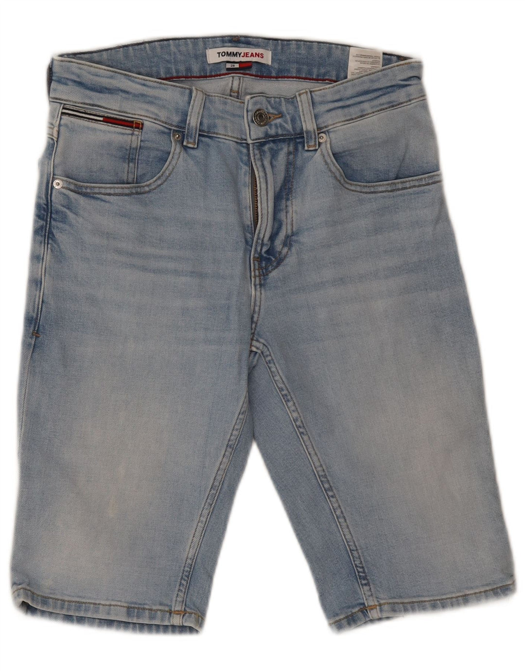 TOMMY HILFIGER Shorts vaqueros de mujer W28 Algodón azul medio
