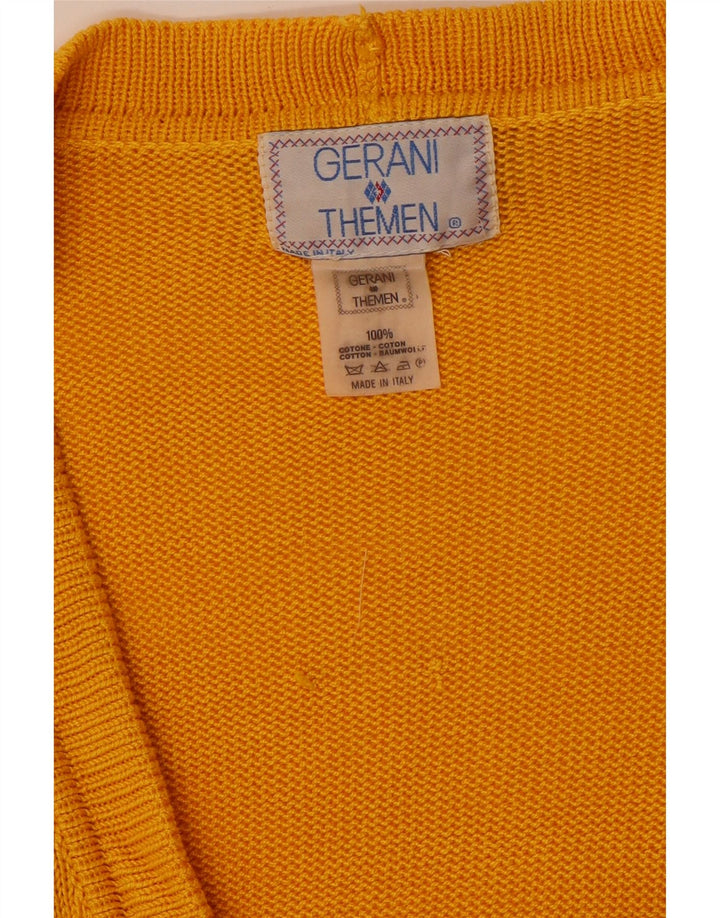 Gerani Cárdigan para Hombre XL Algodón Amarillo Argyle/Diamond