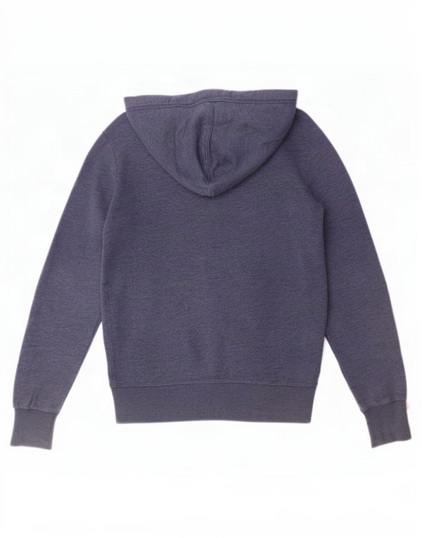 Superdry Hombre Sudadera Con Capucha Y Cremallera Pequeño Algodón Azul