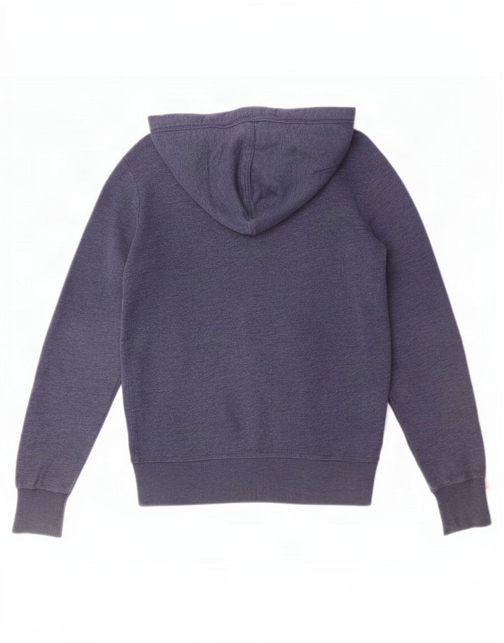 Superdry Hombre Sudadera Con Capucha Y Cremallera Pequeño Algodón Azul