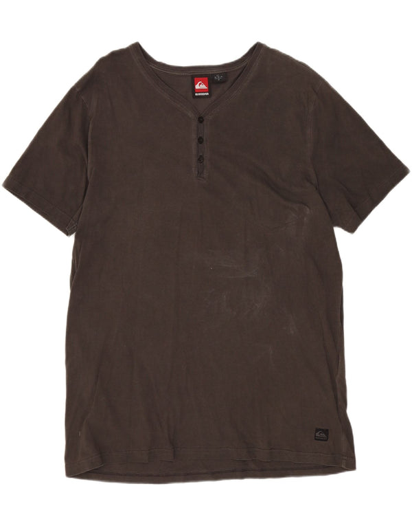 QUIKSILVER Camiseta Hombre Top Marrón Medio Algodón