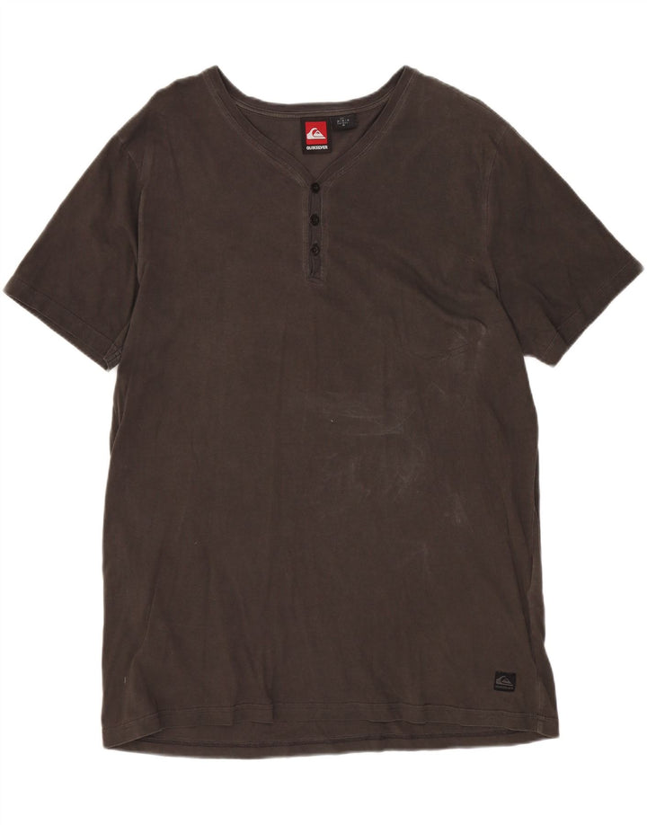 QUIKSILVER Camiseta Hombre Top Marrón Medio Algodón