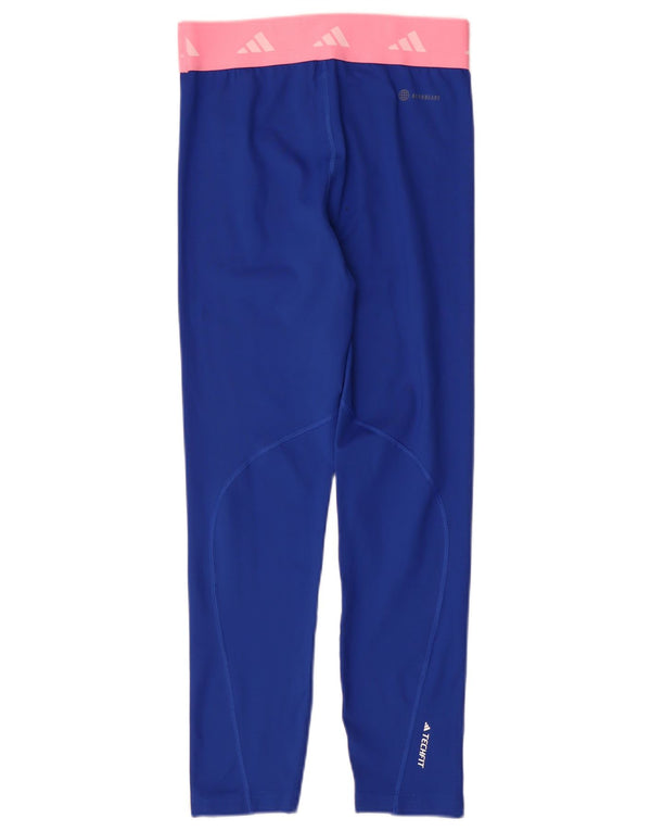 Adidas Leggings Tech Fit Graphic para niña 13-14 años Azul Colorblock