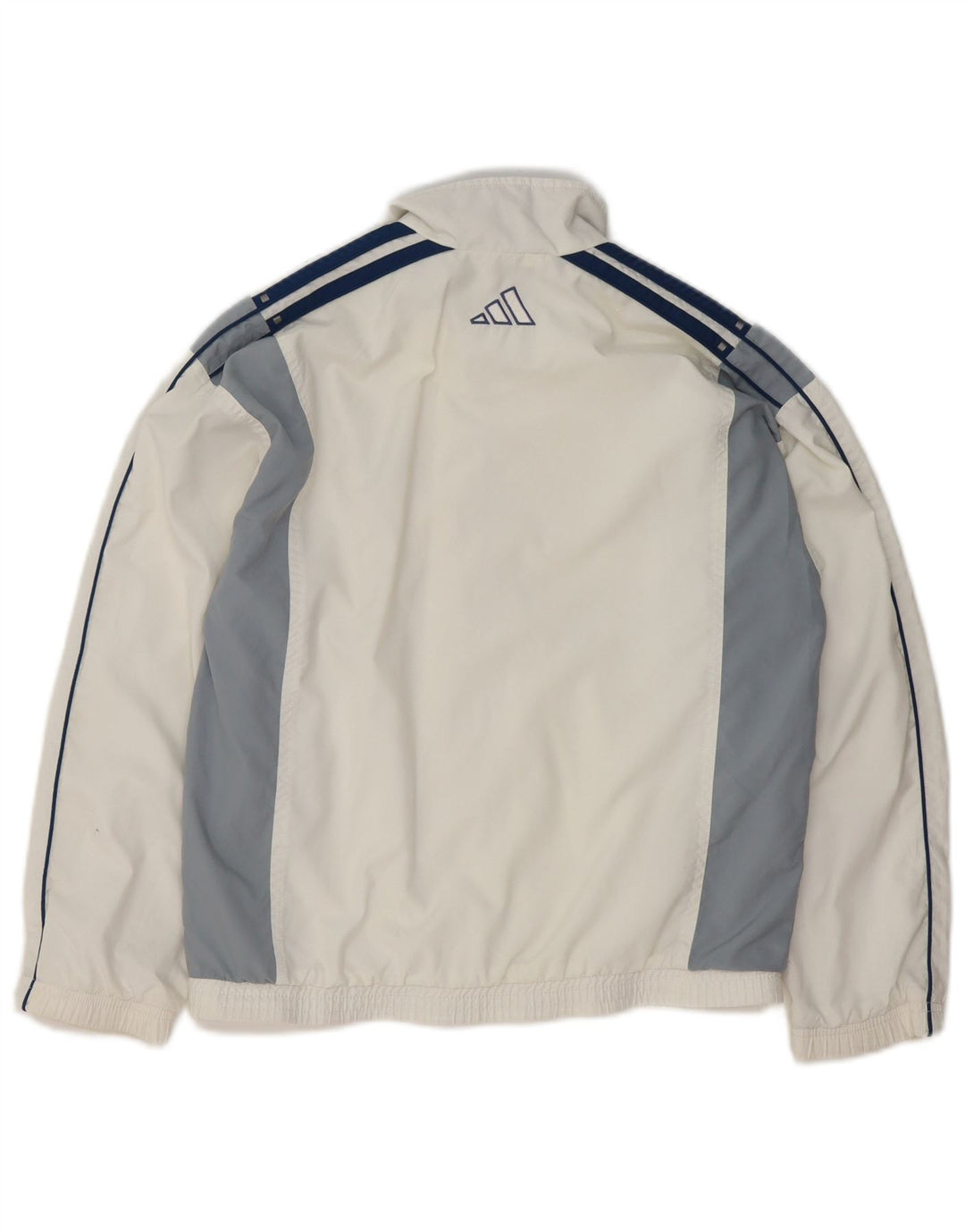 Adidas - Chaqueta de chándal para niño, 11-12 años, color blanco, poliéster