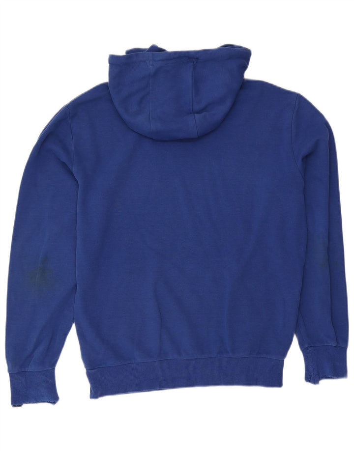 Ellesse Hombre Sudadera Con Capucha Gráfica De Algodón Azul Medio