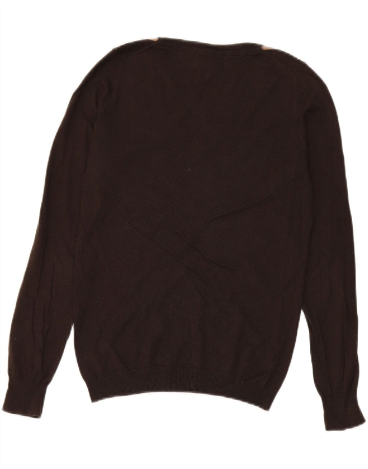 Massimo Dutti Jersey con Cuello en V para Mujer UK 44 Marrón Medio