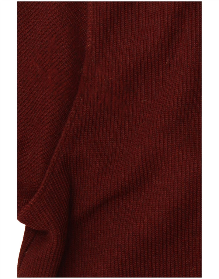 WEIRD FISH Suéter con capucha y cremallera para hombre 3XL Poliéster granate