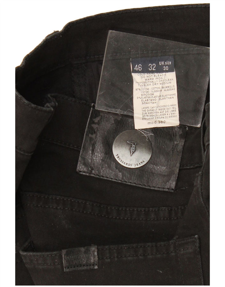 Vaqueros Trussardi Mujer Rectos W30 L34 Negro Algodón