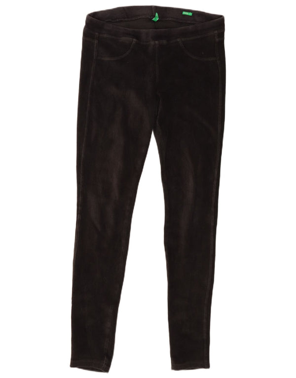 Benetton Womens Skinny Corduroy Trousers Large W32 L29 Grey Cotton