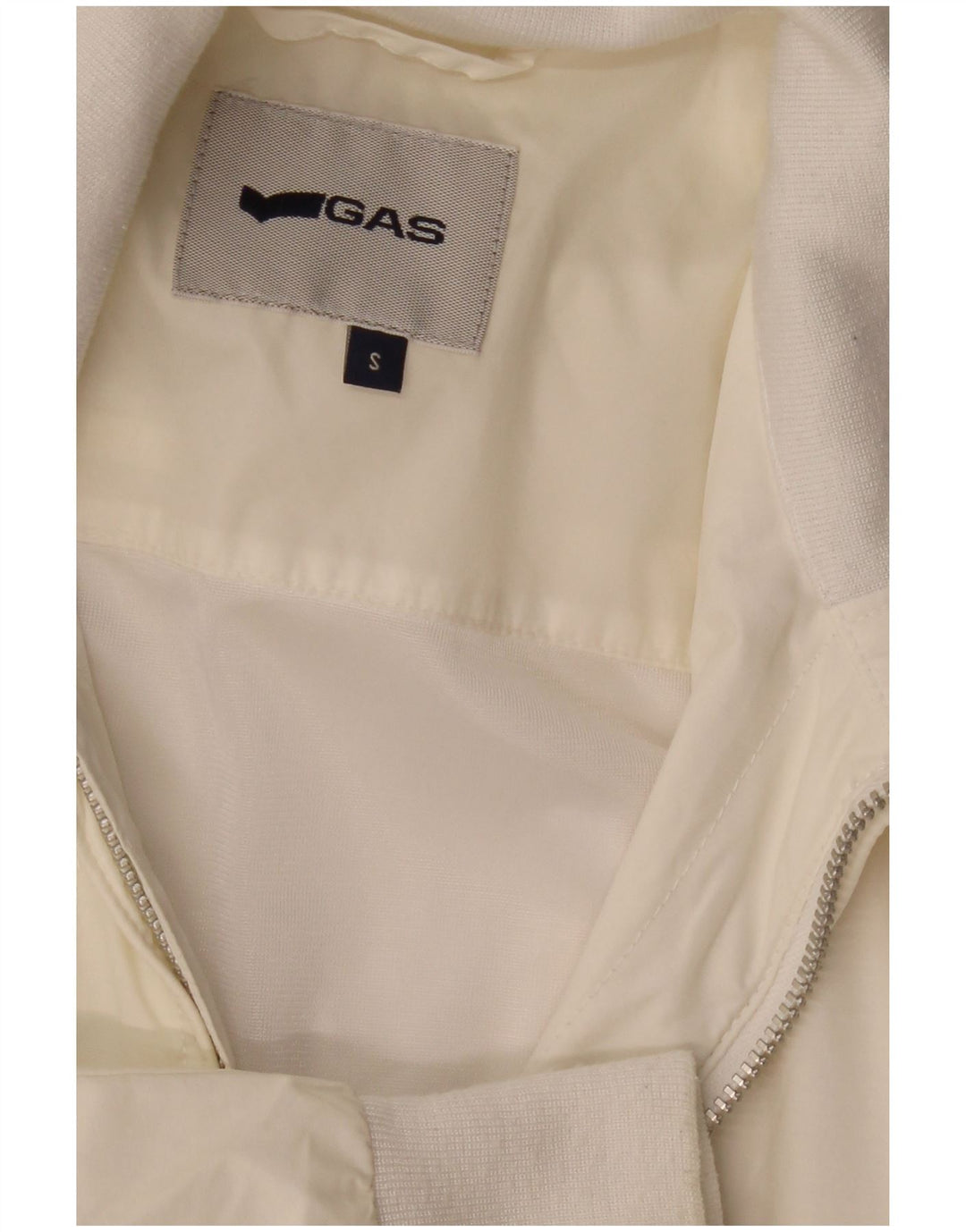 GAS Chaqueta Bomber para Hombre UK 36 Small Off White