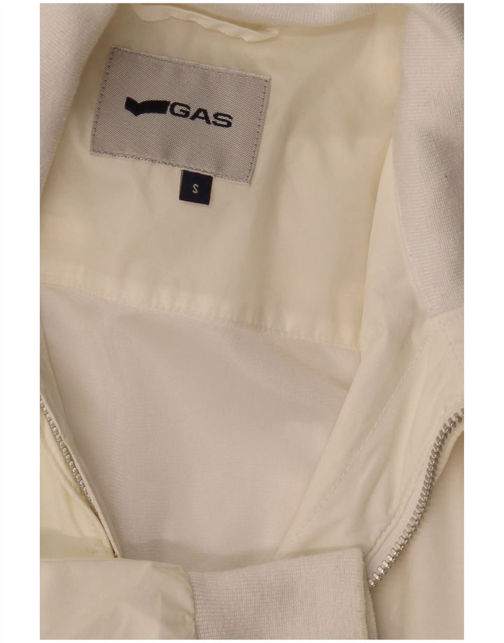 GAS Chaqueta Bomber para Hombre UK 36 Small Off White