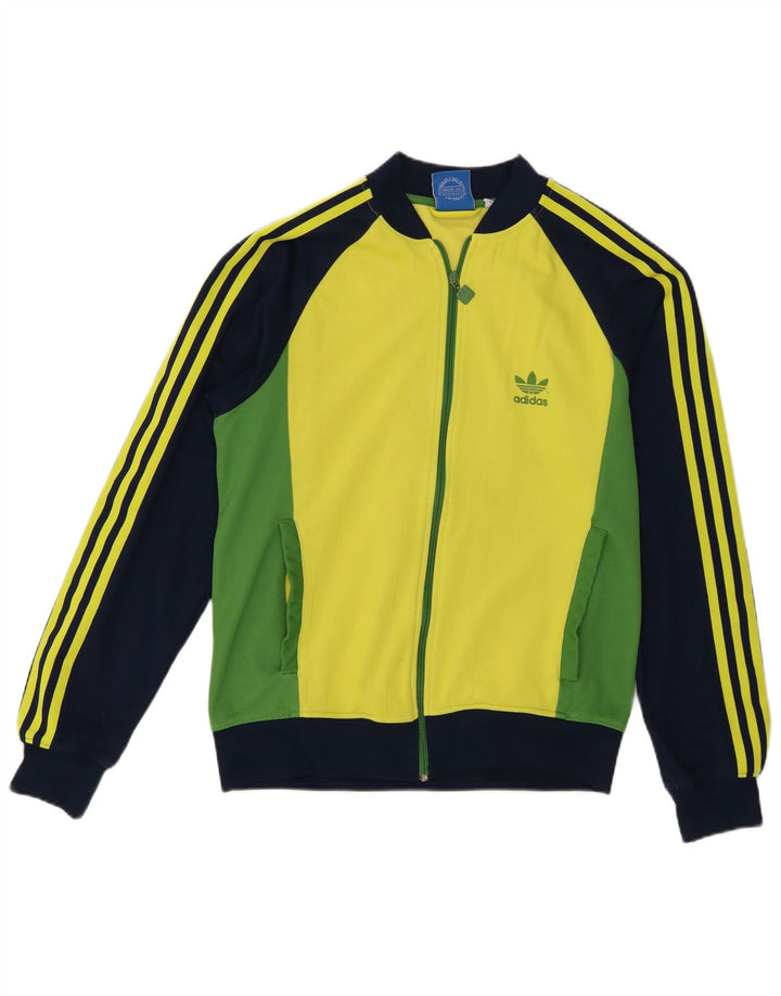 Adidas Hombre Chándal Top Chaqueta Mediana Multicolor Colorblock Algodón