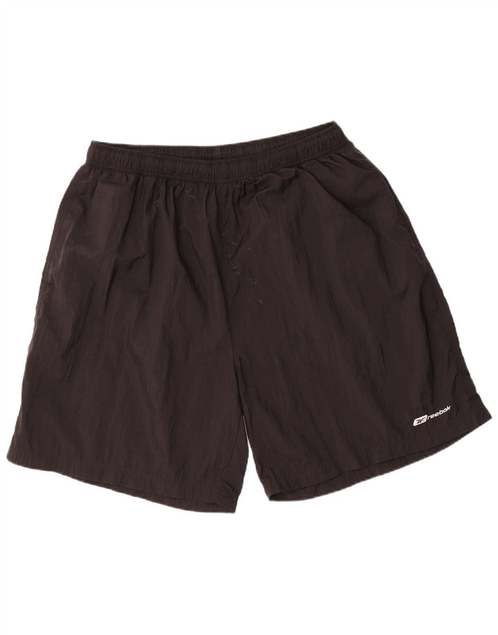 REEBOK Pantalones cortos deportivos para hombre 2XL Nylon negro