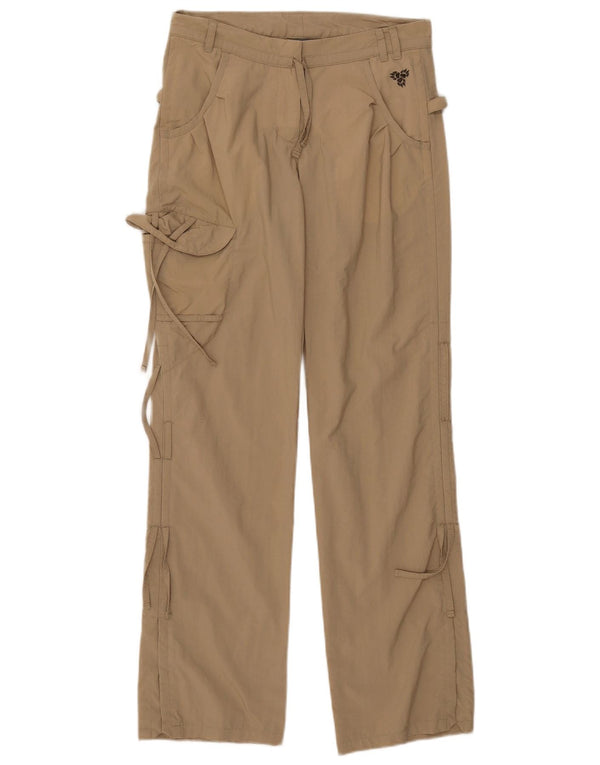 Jack Wolfskin Womens Regular Fit Cargo Trousers UK 8 Small W28 L31 Beige