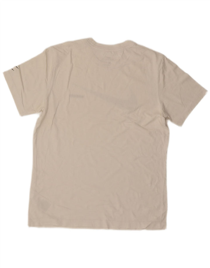 Nike Camiseta gráfica para hombre Top mediano de algodón blanco