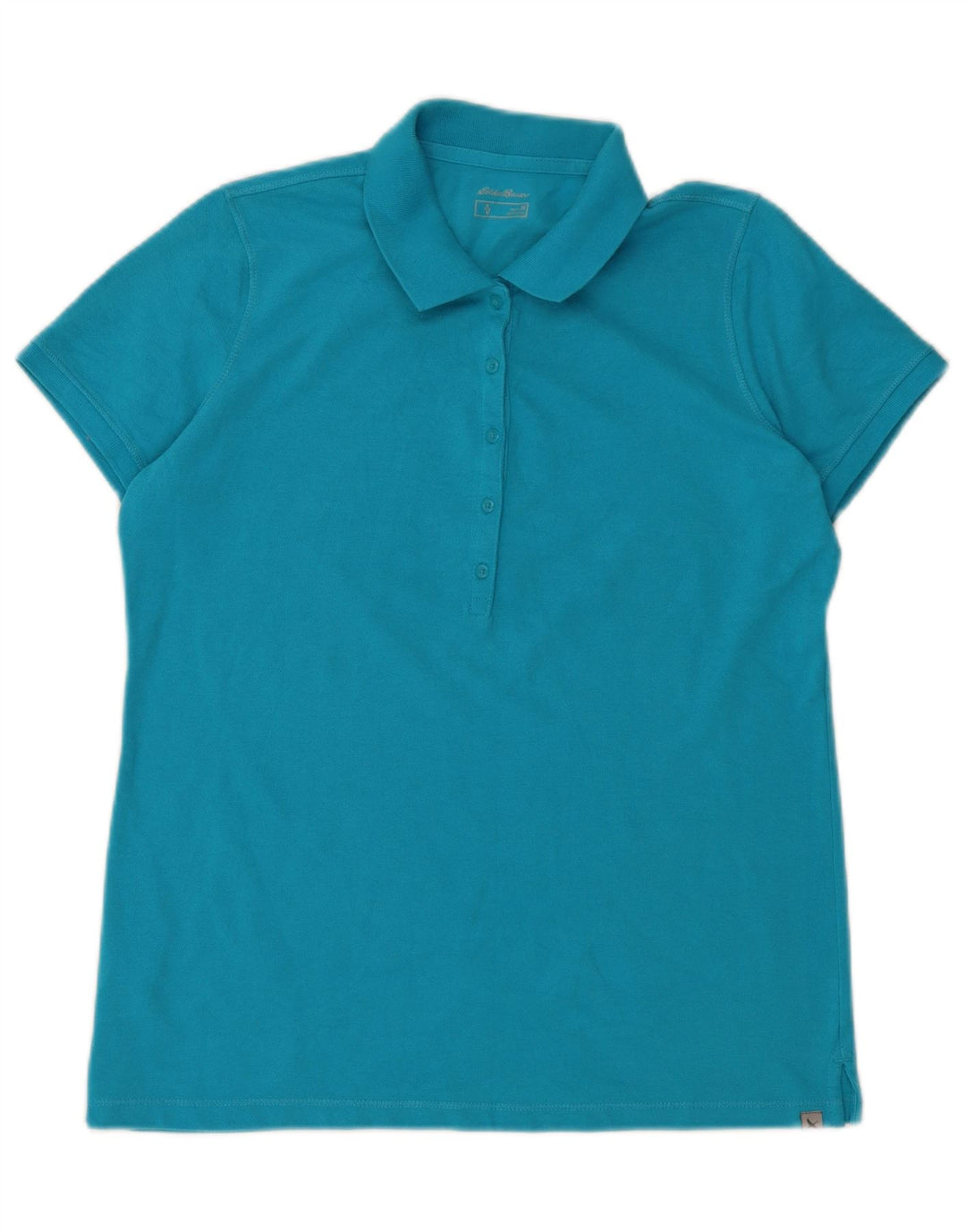 EDDIE BAUER Polo para mujer UK 44 Algodón azul medio