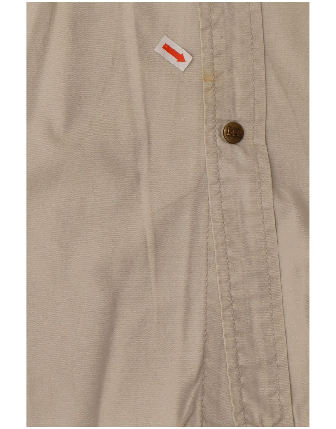 LEE Camisa para hombre grande beige algodón occidental