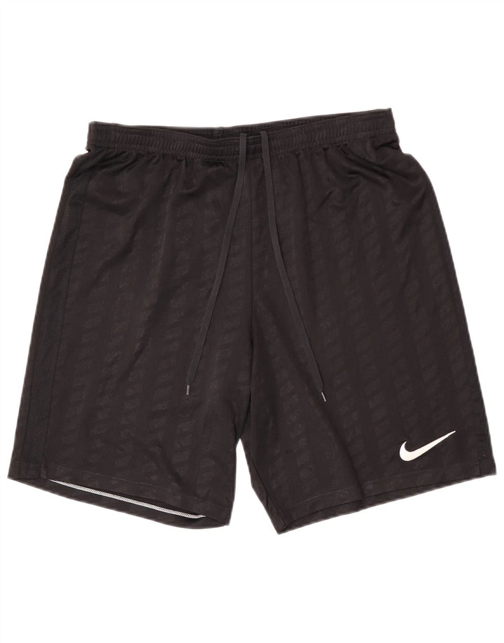 Nike - Pantalones cortos deportivos para hombre, talla grande, poliéster negro