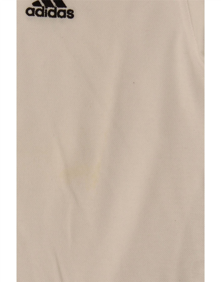 Polo Adidas Hombre Grande Blanco Algodón