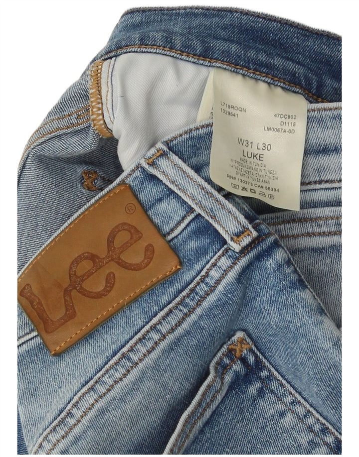 Vaqueros Lee Luke Slim para Hombre W31 L30 Algodón Azul