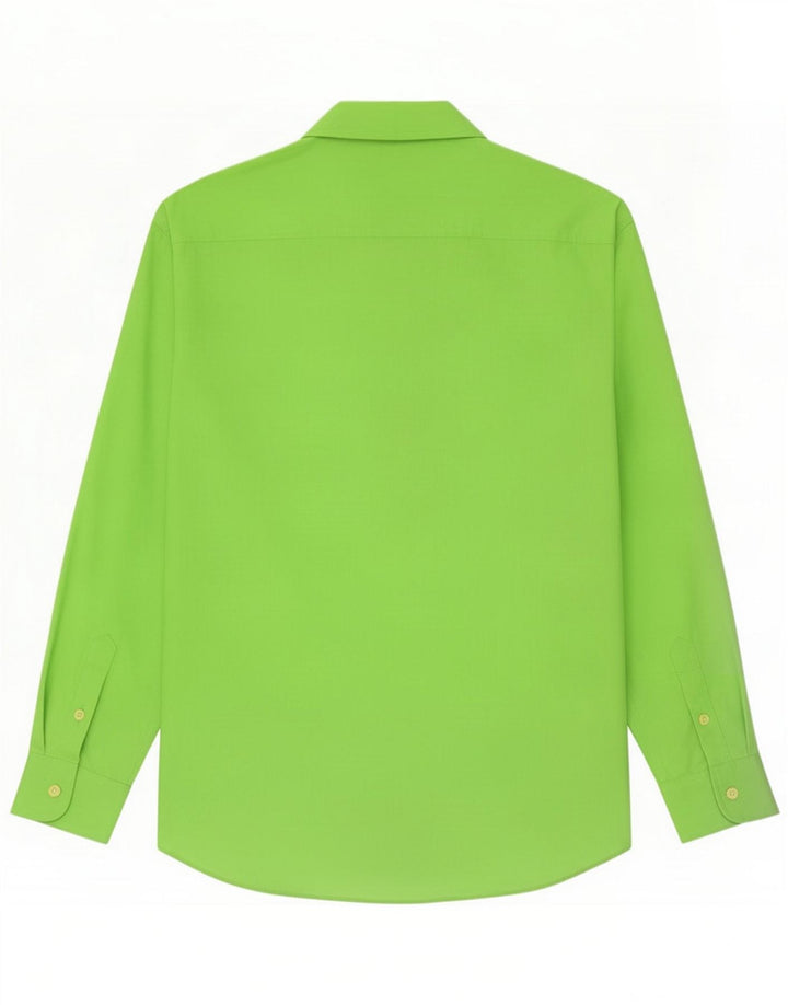 Camisa vintage para hombre Poliéster verde grande