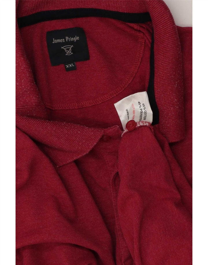 Polo Pringle para hombre 2XL Algodón rosa