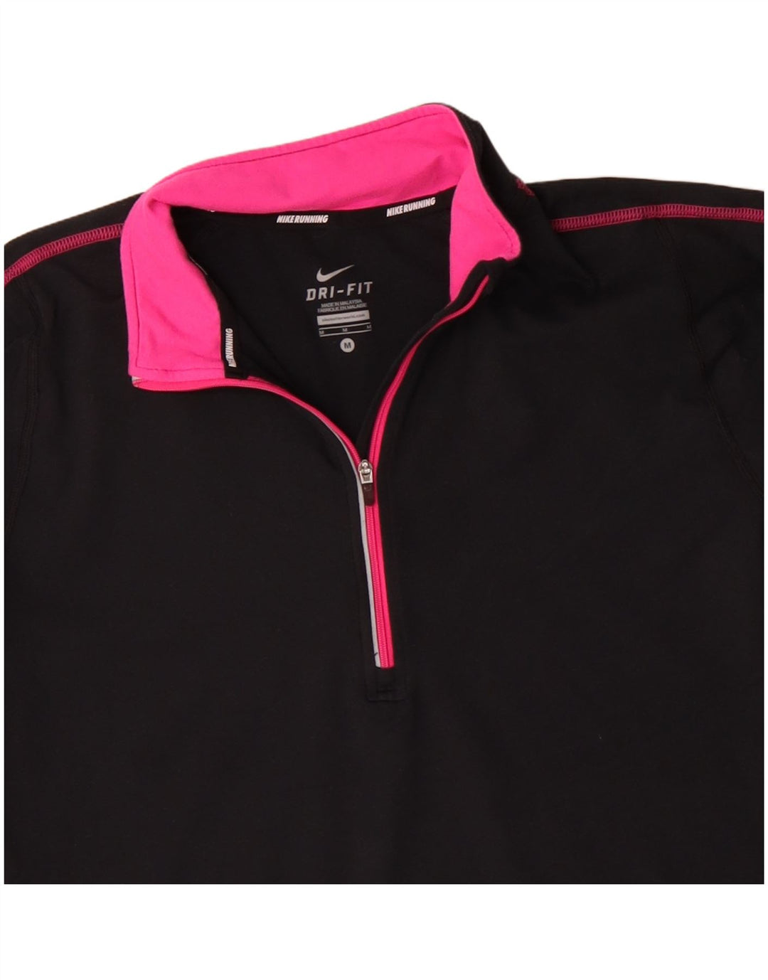NIKE - Chándal Dri Fit con cremallera y cuello para mujer, talla M, color negro