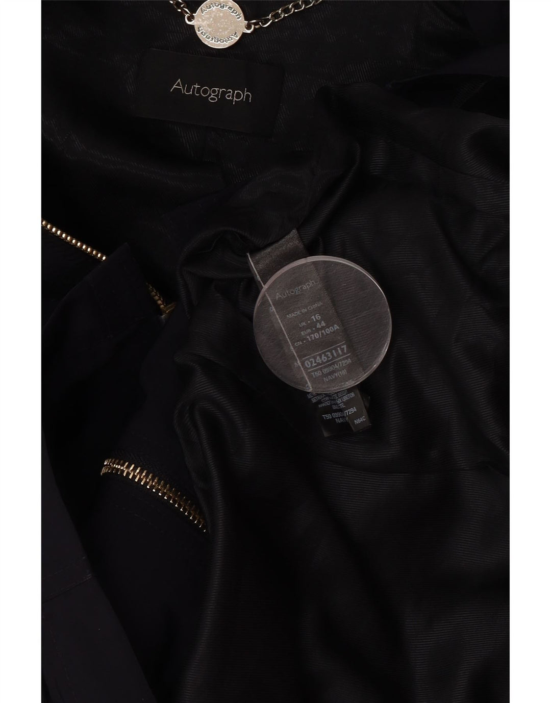 Marks & Spencer Chaqueta utilitaria autograph para mujer UK 46 Grande Azul marino