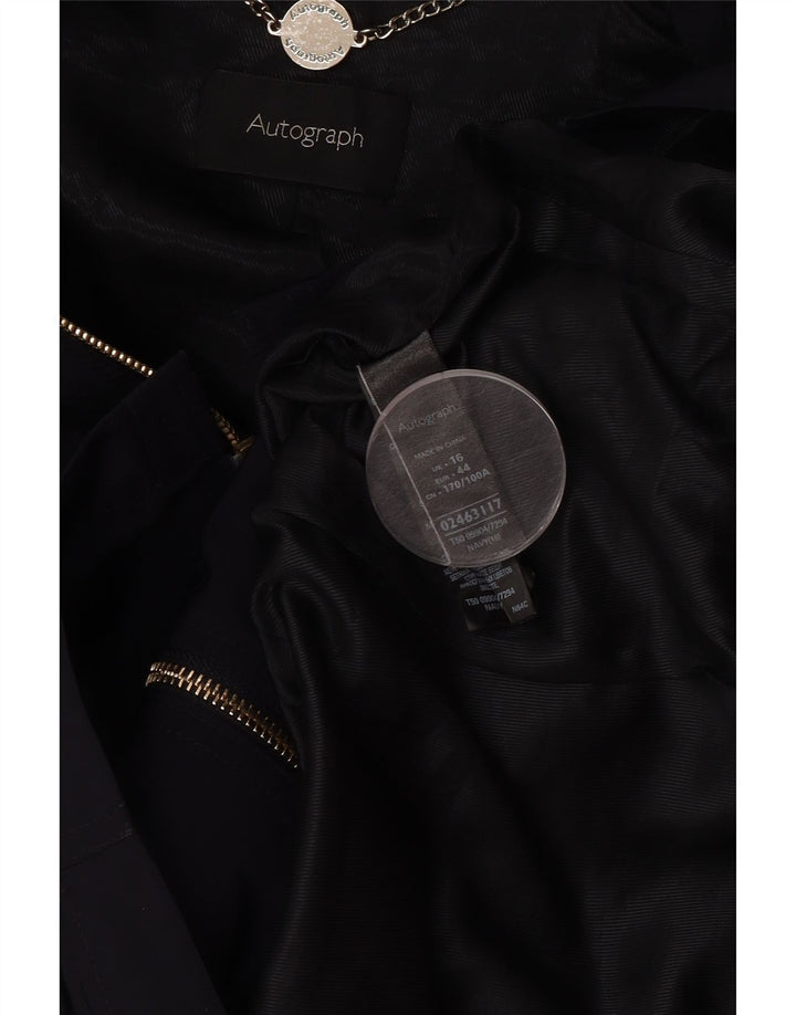 Marks & Spencer Chaqueta utilitaria autograph para mujer UK 46 Grande Azul marino
