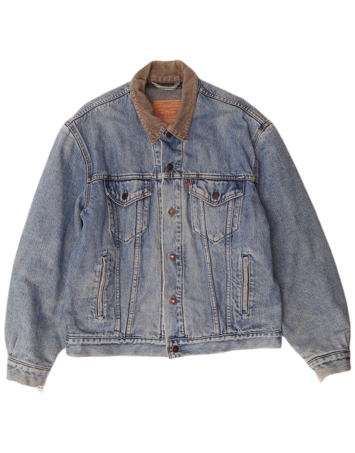 LEVI'S Chaqueta vaquera para hombre Reino Unido 40 Azul grande