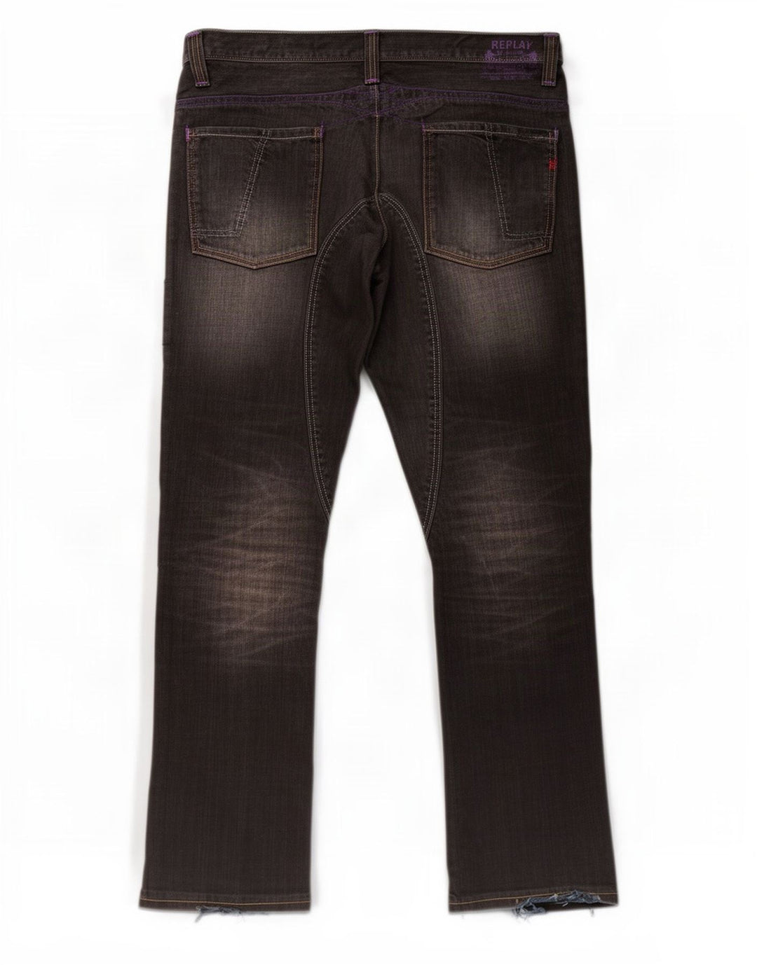 Replay Vaqueros rectos para hombre W38 L34 Negro