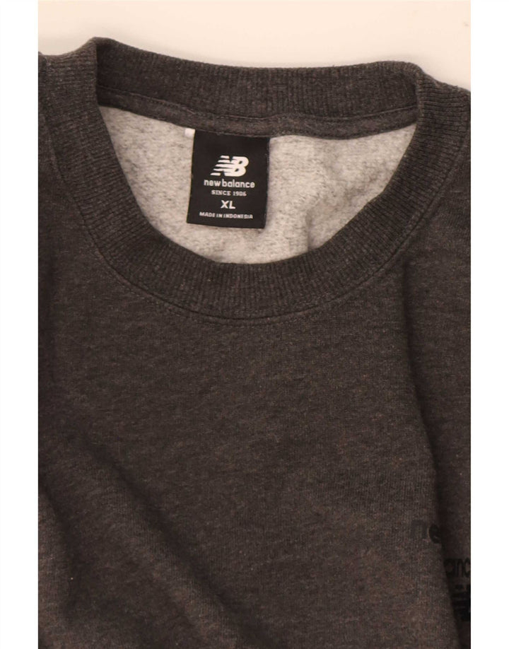 New Balance Hombre Sudadera Jumper XL Gris Moteado