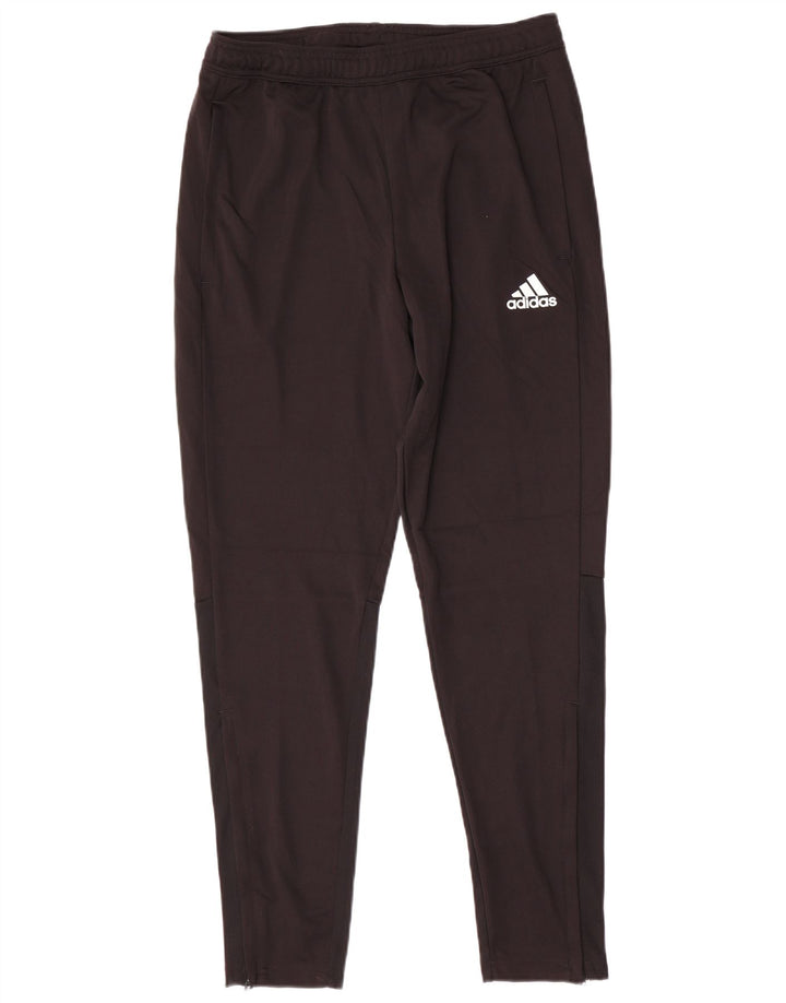 ADIDAS Hombre Aeroready Chándal Pantalones UK 40/42 Mediano Negro Poliéster