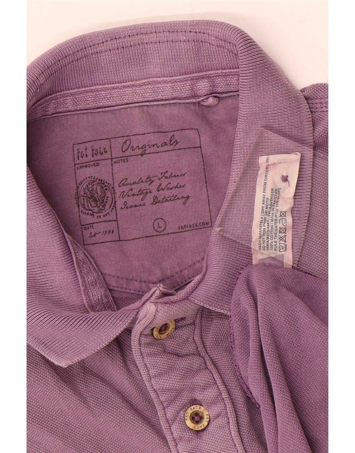 Polo de hombre Fat Face de algodón morado grande
