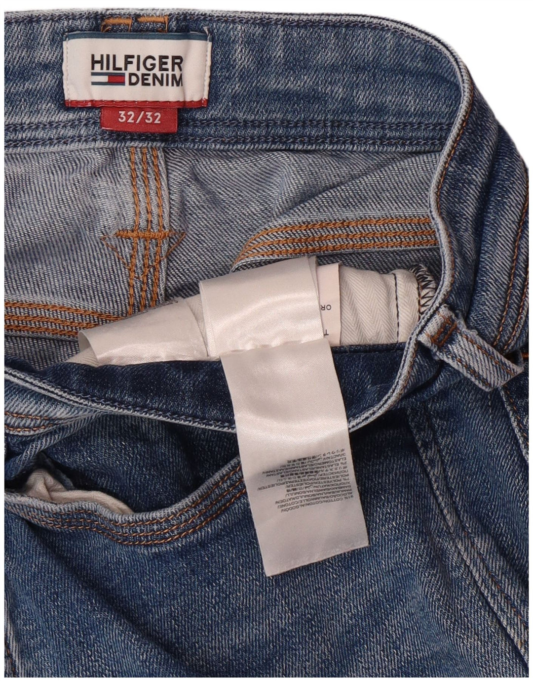 TOMMY HILFIGER Vaqueros Bootcut para hombre W32 L32 Algodón azul