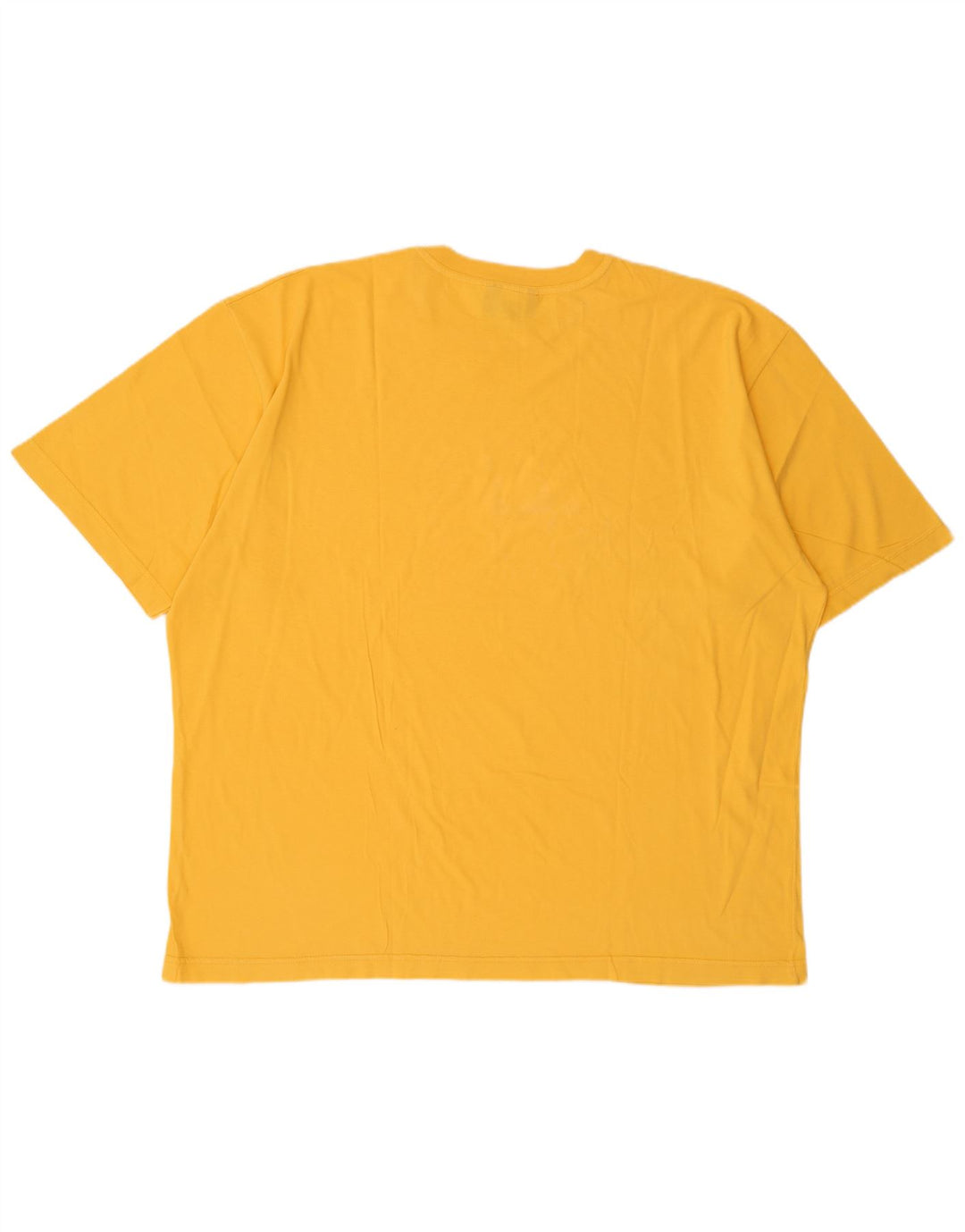 Stefanel Camiseta Gráfica Hombre Top XL Algodón Amarillo