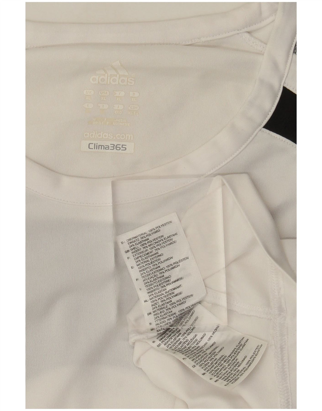 Adidas Mens Clima 365 Vest Top XL Blanco Colorblock Poliéster