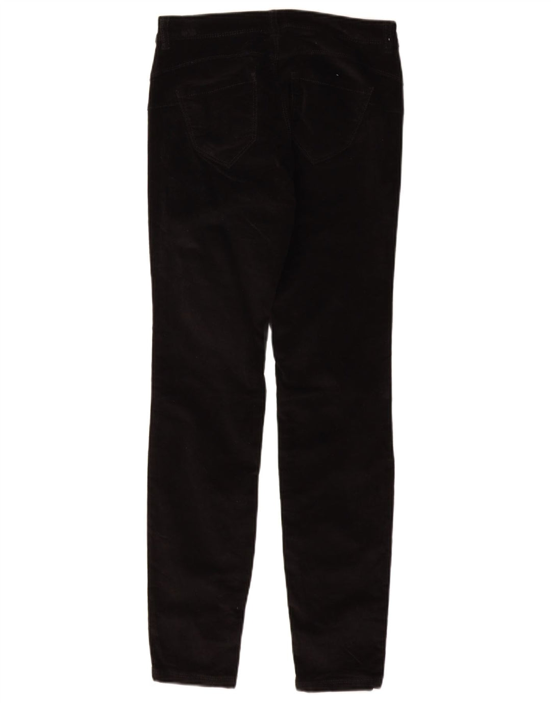 BENETTON Mujer Pantalones Slim De Pana W26 L29 Negro