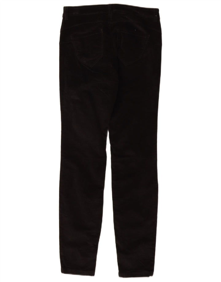 BENETTON Mujer Pantalones Slim De Pana W26 L29 Negro
