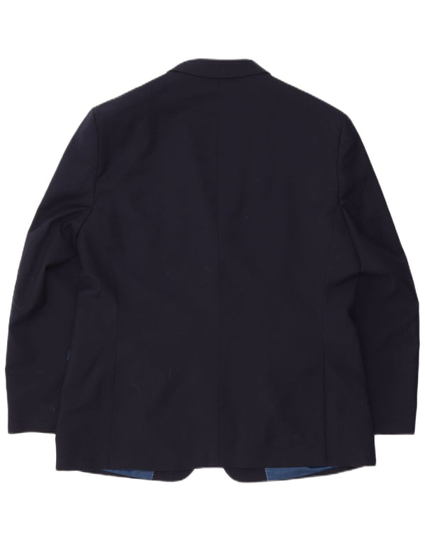 Tommy Hilfiger Chaqueta tipo blazer de 2 botones para hombre UK 44 2XL Lana azul marino
