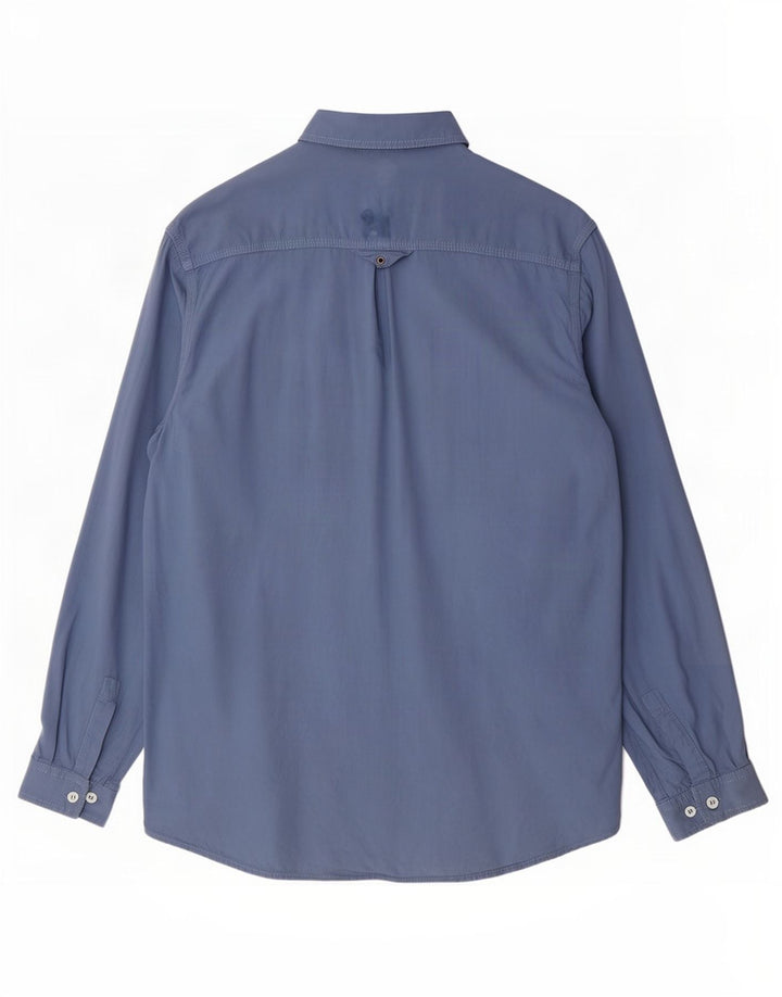 POP 84 Camisa para hombre grande Azul marino Algodón